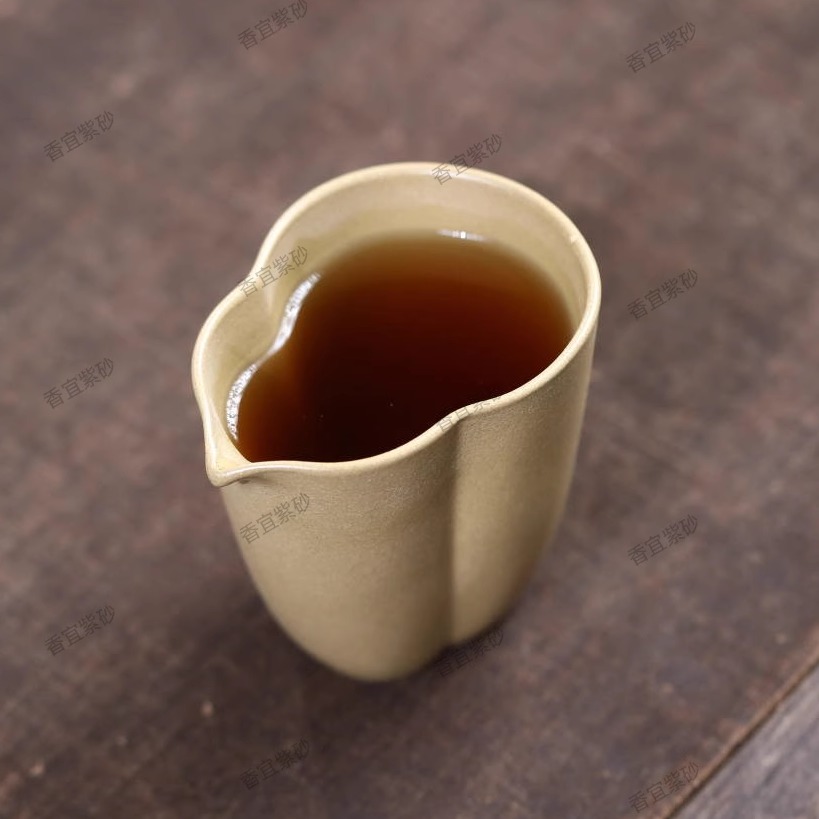 紫砂公道杯精品海棠分茶器茶盅