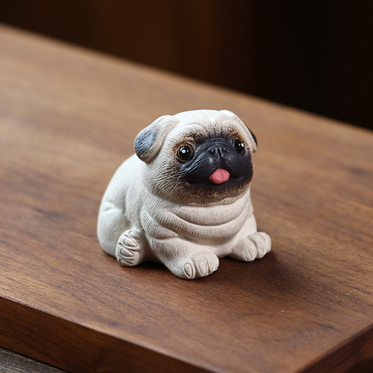 宜兴紫砂茶宠法斗犬沙皮狗精品图片