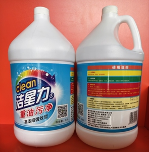 洁星力3.8kg大桶厨房重油污清洁剂家用抽油烟机饭店油垢除油剂
