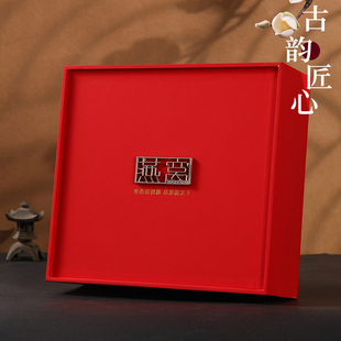 红色燕窝包装盒海参礼盒纸盒八角内盒圆内盒礼品盒盒子喜庆年货盒