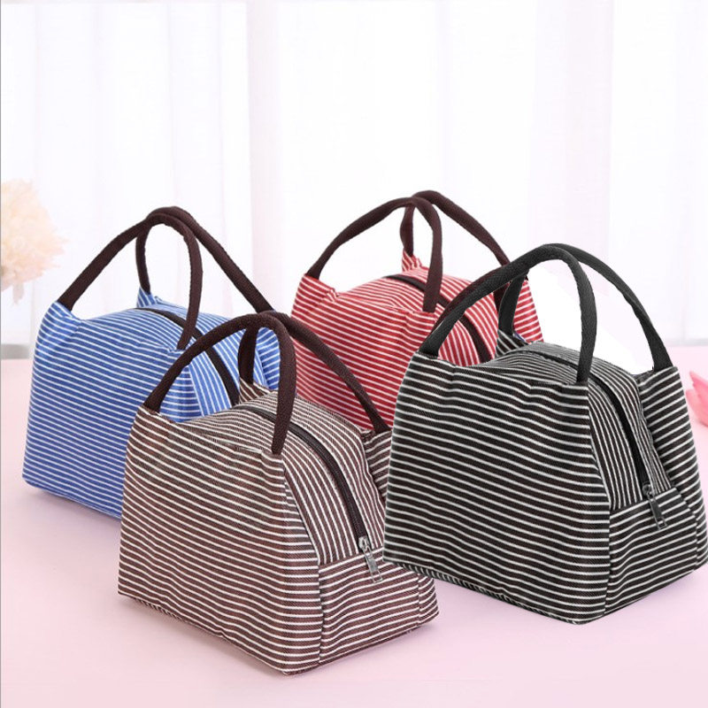 条纹保冷保温饭盒袋加厚铝箔便当包冰包学生上班族手提防水午餐袋,收纳整理,饭盒袋,淘宝优惠券,粉丝福利购,淘宝优惠卷