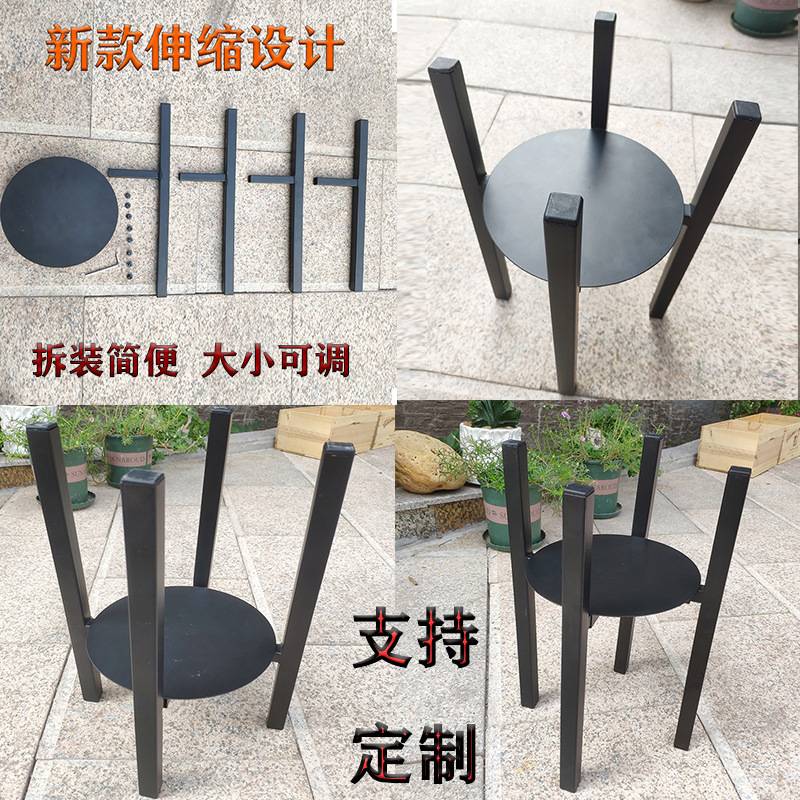 直供伸缩款金属花架拆卸花架阳台客厅多功能十字花架金属