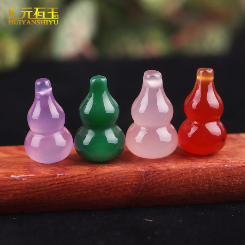 冰种玉髓葫芦吊坠玉石玉器立体