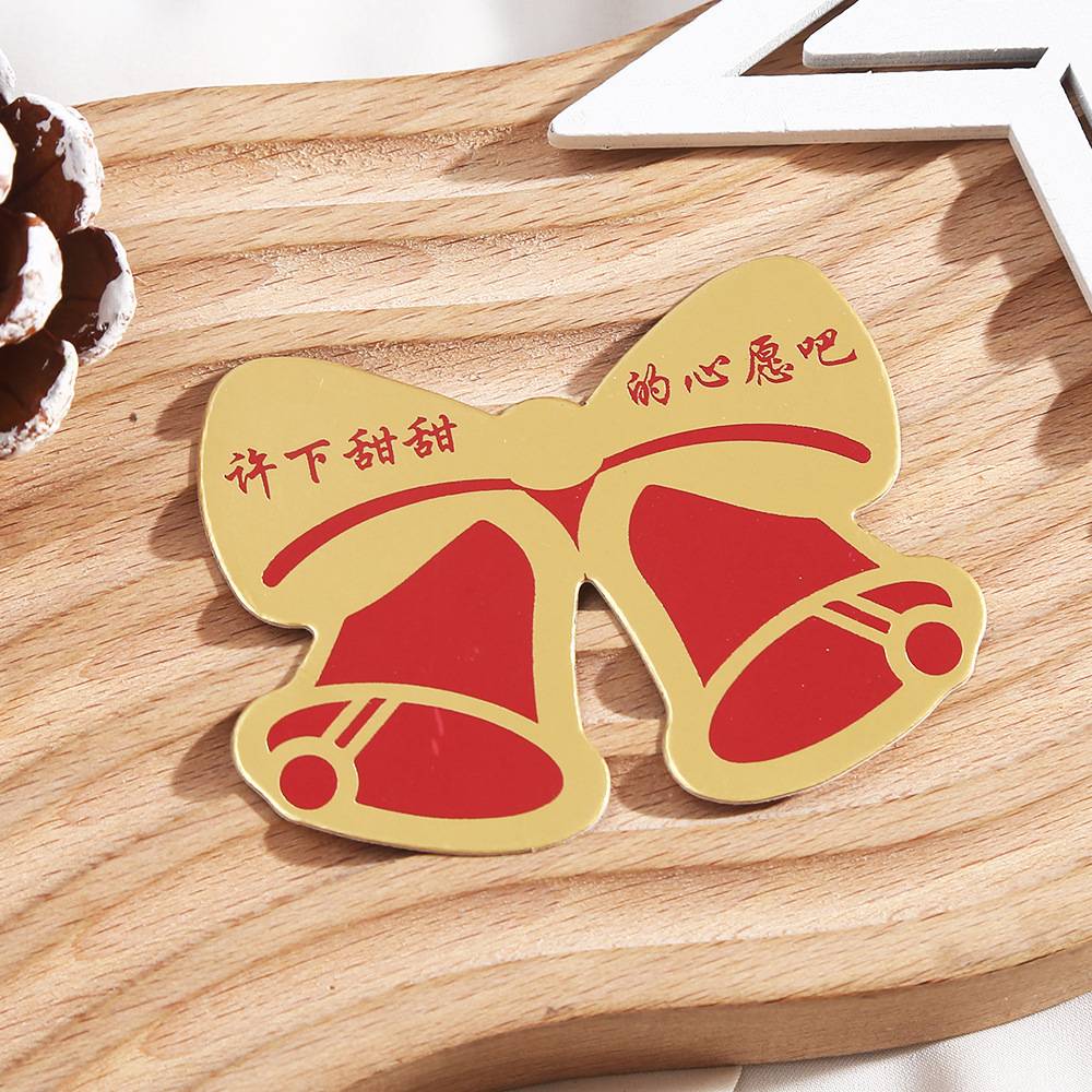 直销圣诞节装饰贺卡高级烫金节日