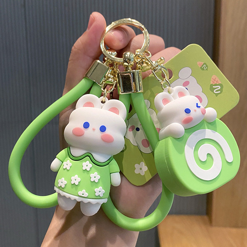 甜点小兔子钥匙扣女生精致包包