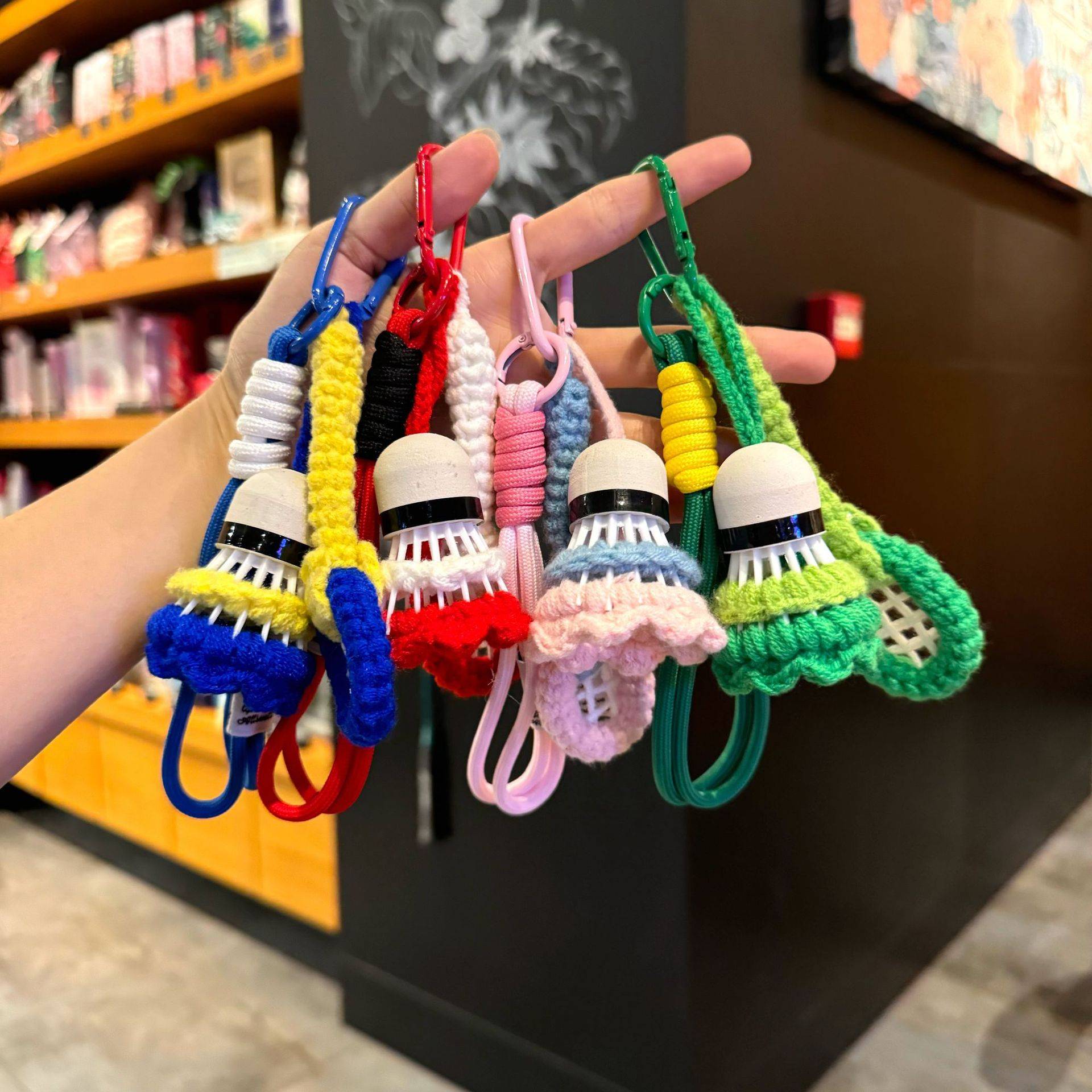MIU风纯手工编织羽毛球成品