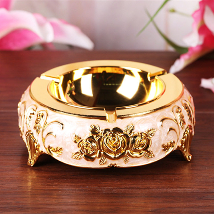 金属彩胶工艺品烟灰缸欧式豪华