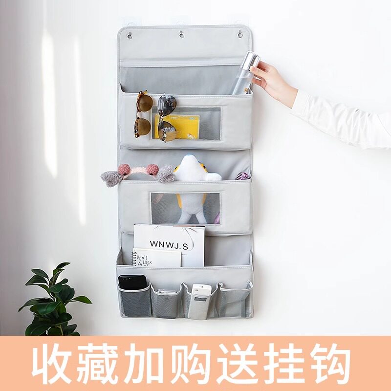 布艺收纳袋多层挂袋墙挂兜置物