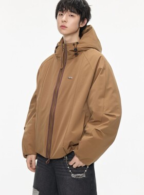 2025新款男连帽羽绒服90绒子潮流面包服外套高品时尚99CM品牌专柜