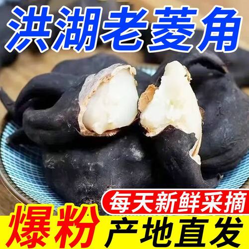 湖北洪湖老菱角新鲜现挖直发