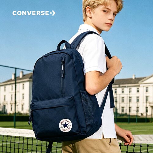 正品匡威双肩包男女学生书包初中高中简约百搭帆布Converse背包