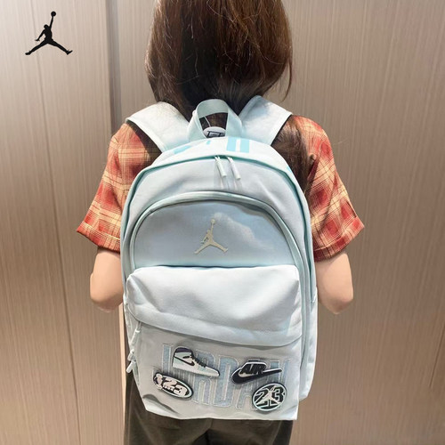 nike耐克书包大学生女双肩包大容量乔丹aj淡绿色Jordan双肩包男