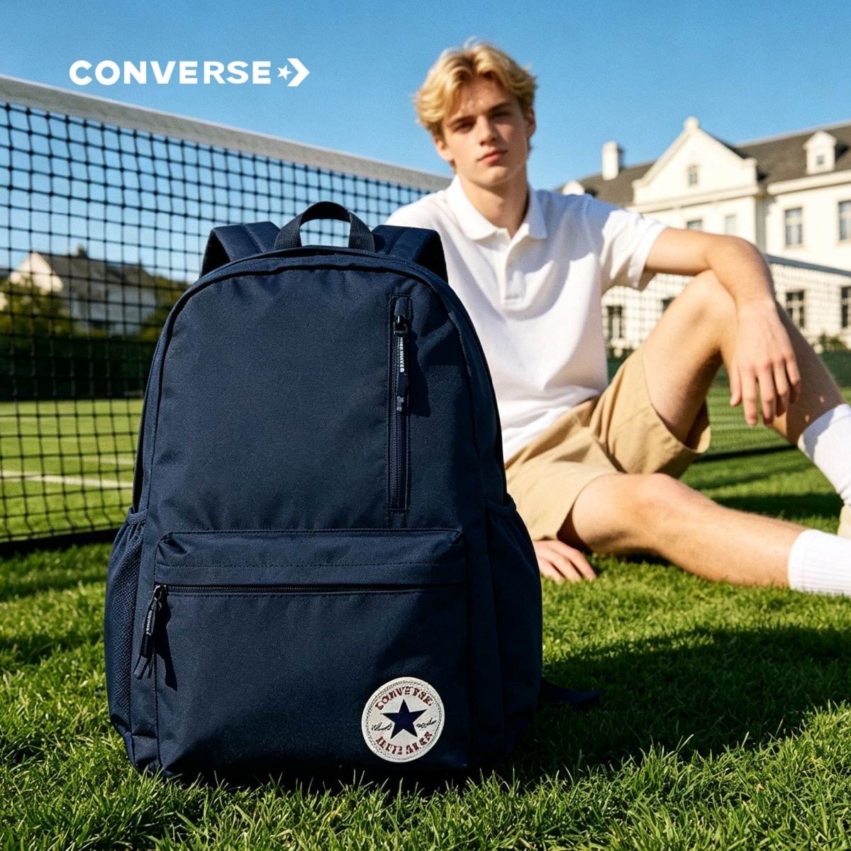 正品匡威双肩包男女学生书包初中高中简约百搭帆布Converse背包