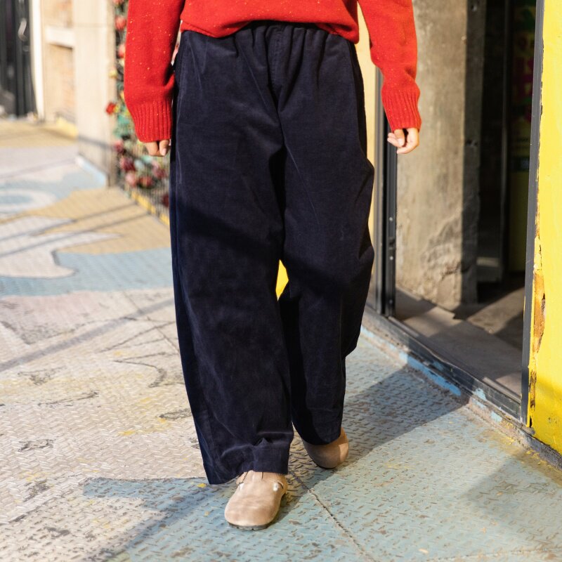 雨文她城原创冬款复古感棉质加绒加厚18坑条绒灯芯绒裤廓形休闲裤,女装/女士精品,休闲裤,淘宝优惠券,粉丝福利购,淘宝优惠卷