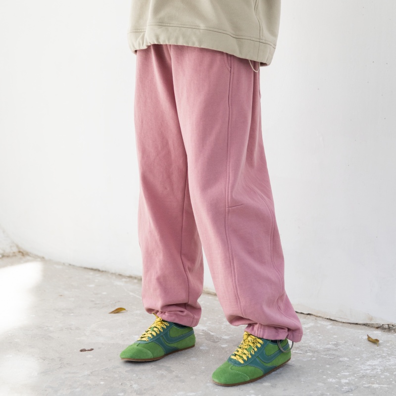 雨文她城原创复古彩色卫裤