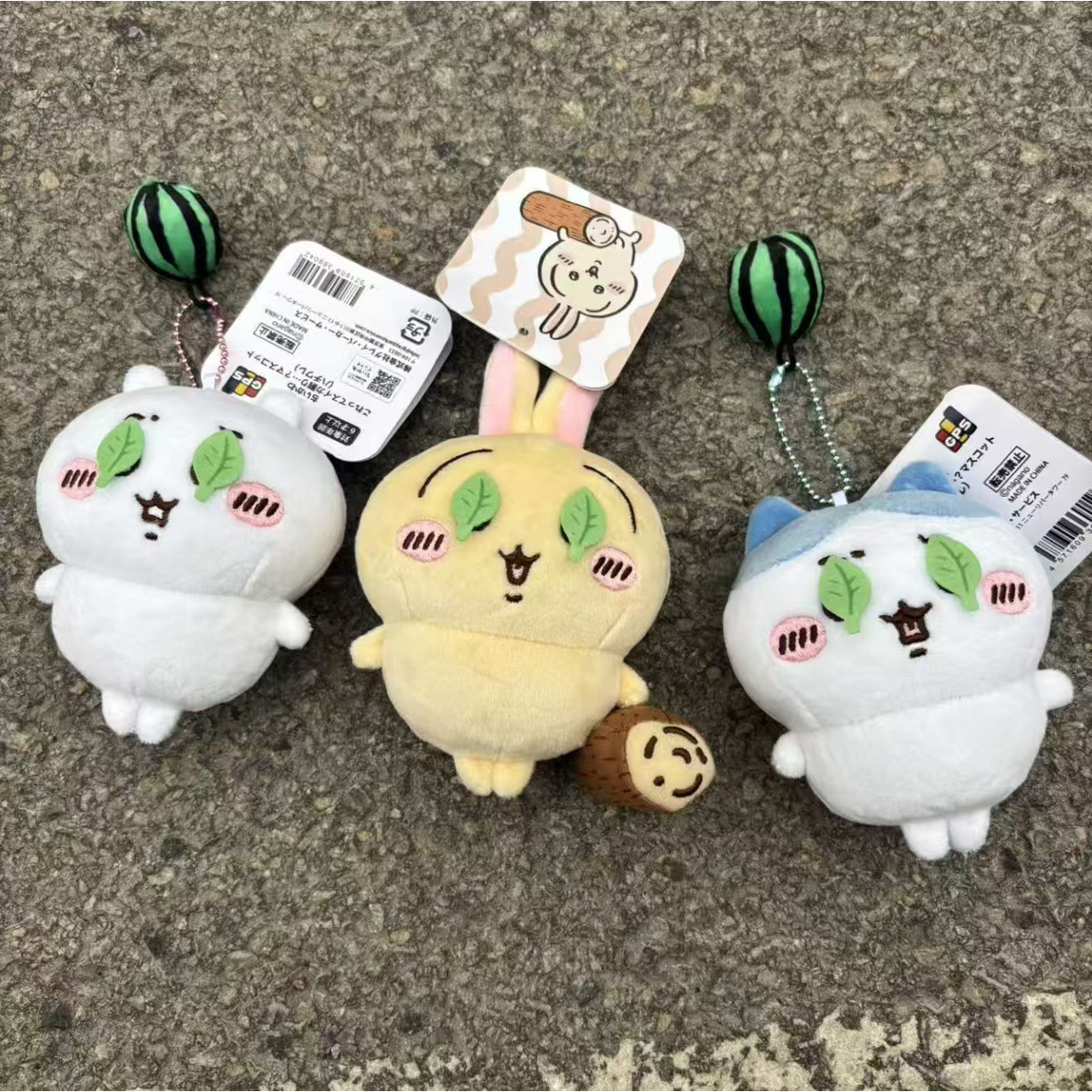 打西瓜乌萨奇挂件乌萨奇玩偶毛绒挂件公仔书包一叶障目款