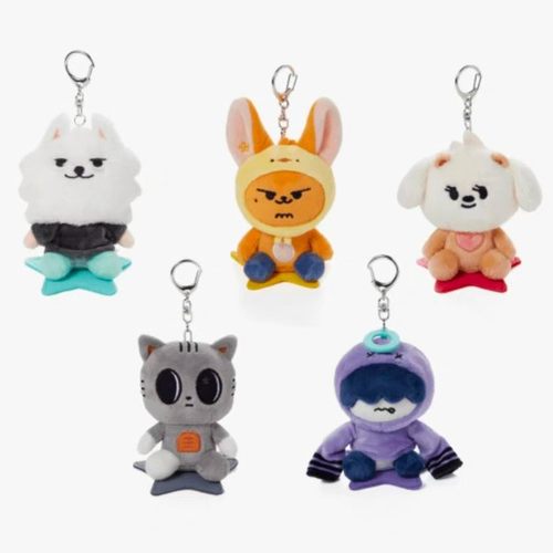TXT快闪坐姿娃娃 团子钥匙扣 角巴兔 挂件 崔秀彬钥匙扣毛绒公仔