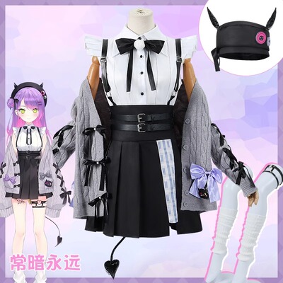 Vtuder虚拟偶像主播常暗永远cos服hololive夏季服装cosplay服装女