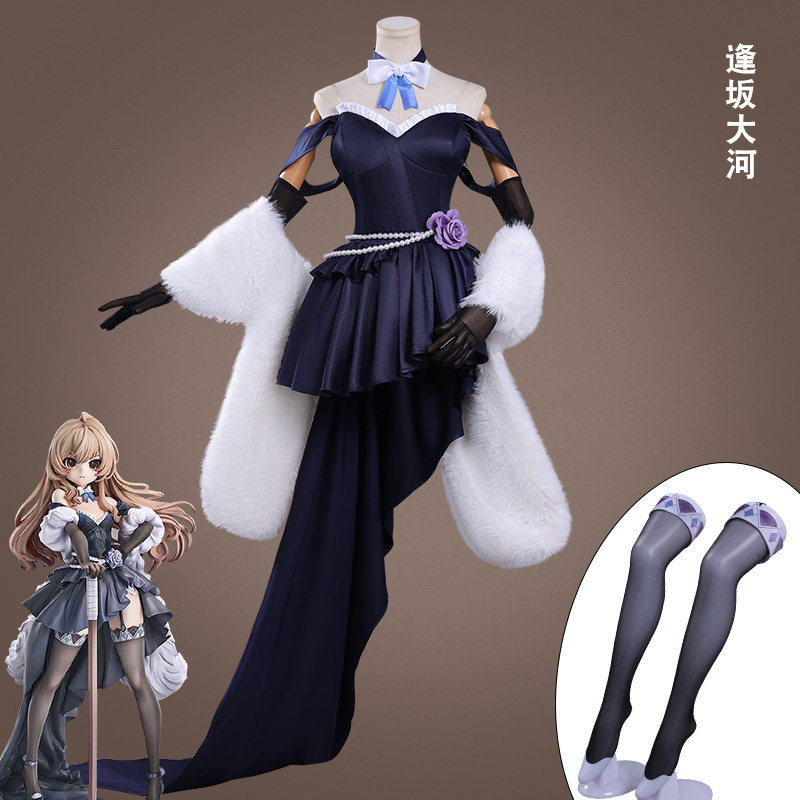 龙与虎逢坂大河cos服礼服裙动漫万圣节二次元cosplay服装女连衣裙