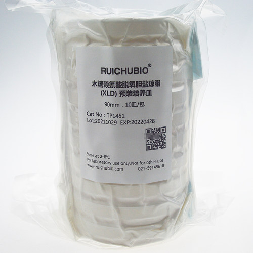 瑞楚生物 木糖赖氨酸脱氧胆盐琼脂 预装培养皿TP1451 90mm 10皿包