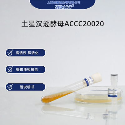 土星汉逊酵母ACCC20020 标准菌种 质控菌株 上海现货