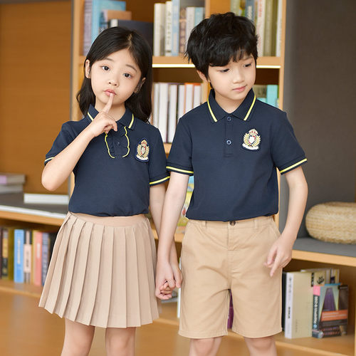 毕业照幼儿园园服夏季短袖英伦