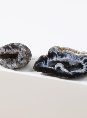 巴西玛瑙不规则晶洞棸宝盆摆件