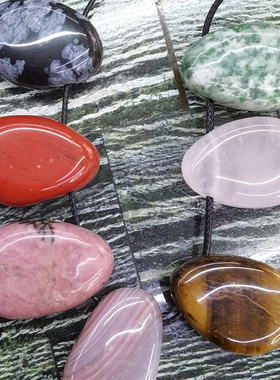 天然水晶石矿石原石水滴项坠吊坠