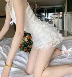 蛋糕裙安全裤 三分裤 女士防走光蕾丝打底裤 夏季 女 可外穿短裤 Chris