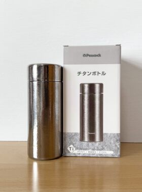 Peacock孔雀直筒钛金属水杯