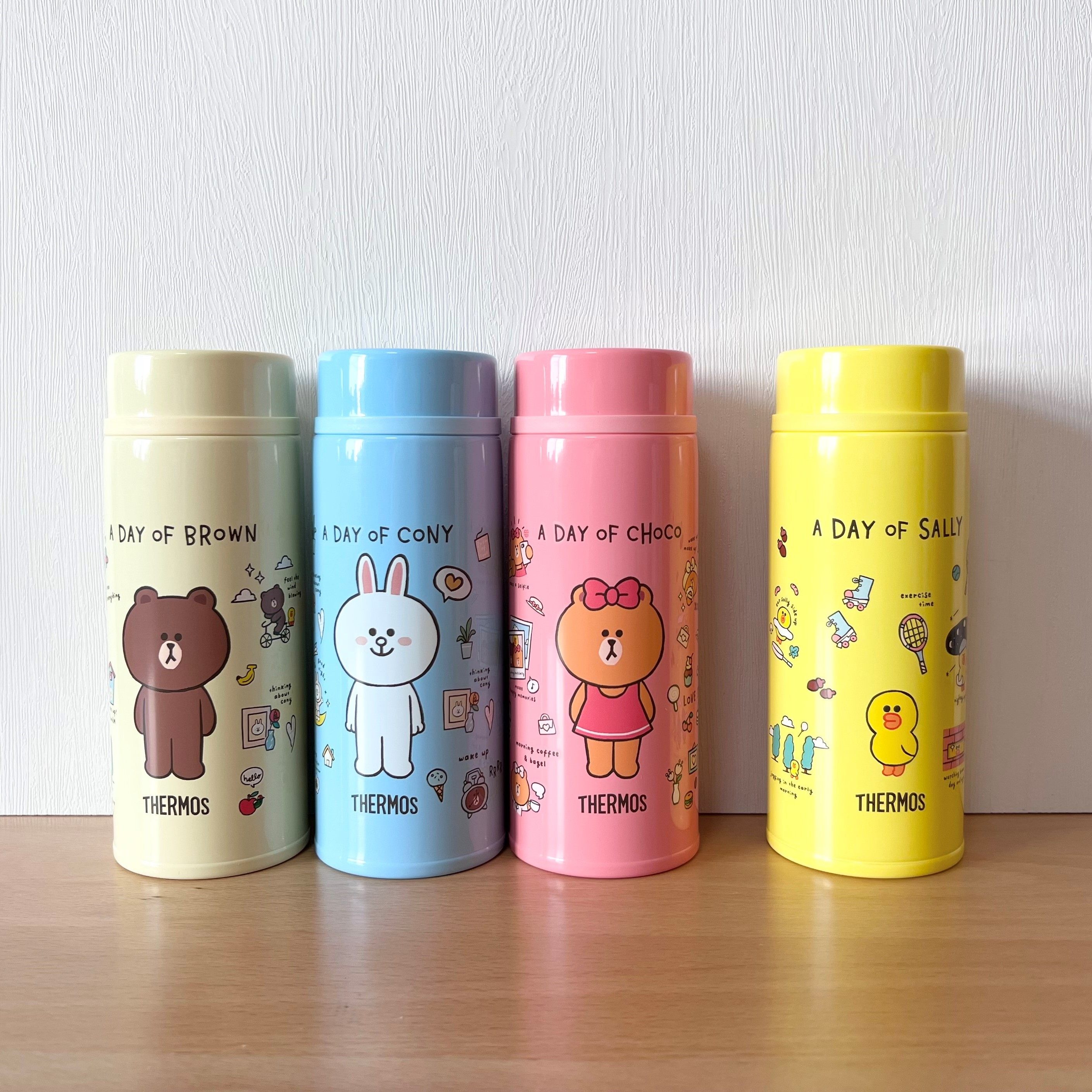 联名款350ml韩式卡通保温杯布朗