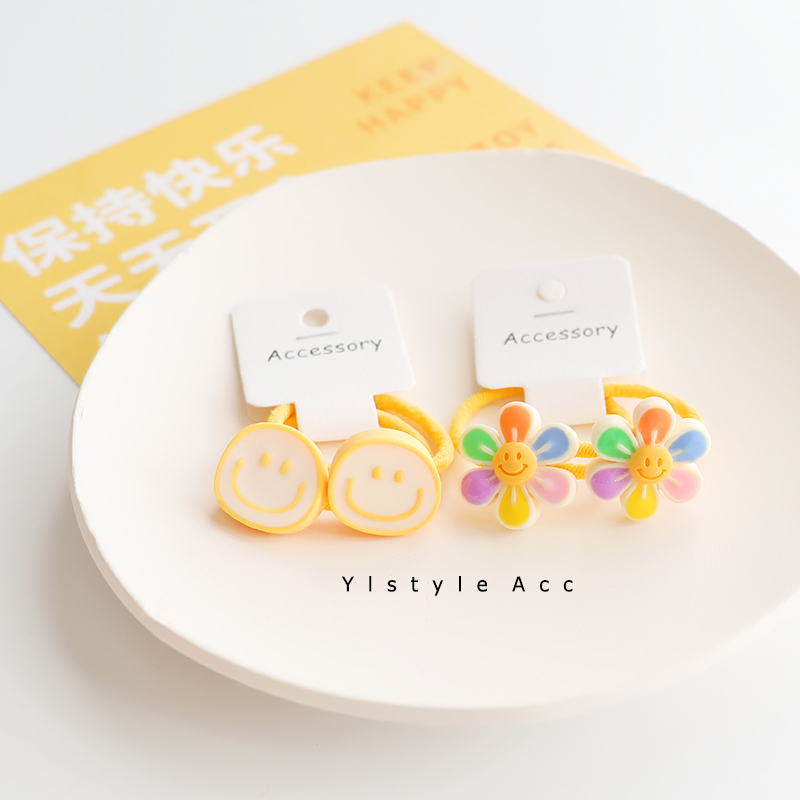 可爱笑脸太阳花儿童宝宝发绳