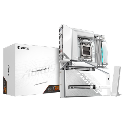 Gigabyte X870E B850 Pro Ice Grand Sculpture X3D Super Master E-Sports Titanium Ice Sculpture Backplate Motherboard