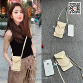 手机包女斜挎迷你高级感2026夏季 洋气散步小巧轻便单肩小包包 新款
