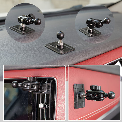 车载手机支架底座改装配件17mm球头延长转接杆多功能加长万向旋转