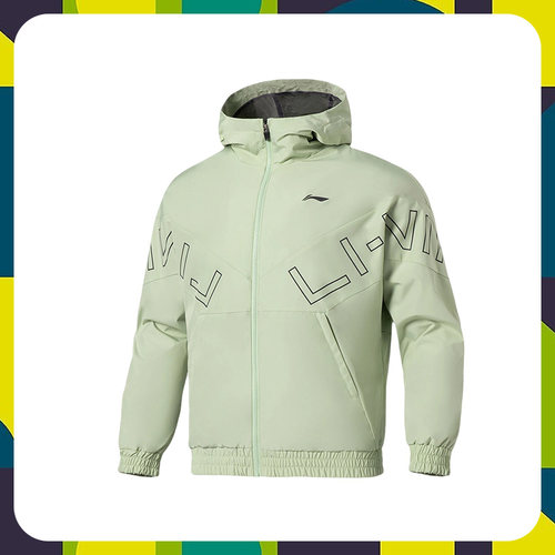 李宁外套男22春季新款健身系列连帽衫时尚休闲风衣 AFDS007-7