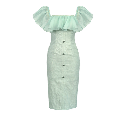 高定香风连衣裙欧货名媛直筒背心