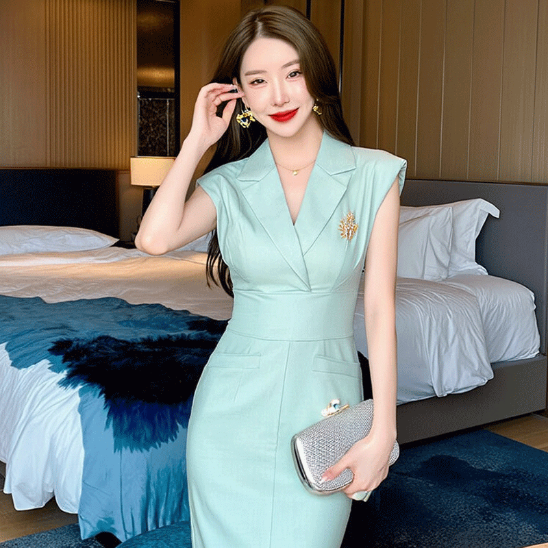 夏季流行女款连衣裙女2026新款包臀休闲美式松弛裙独特紧身性感