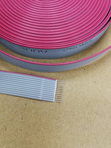 1.0MM2651#28灰排线14P红边排线