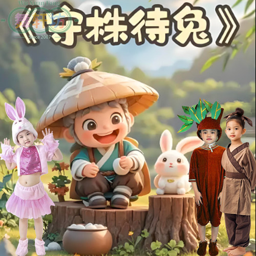 守株待兔幼儿园演出服