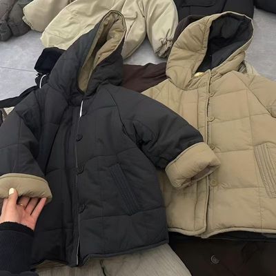 男童棉服冬季加绒韩版百搭冬装