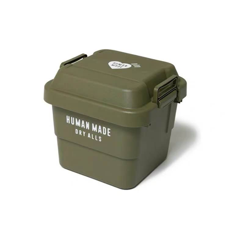 军绿色多功能带盖30l潮牌收纳箱