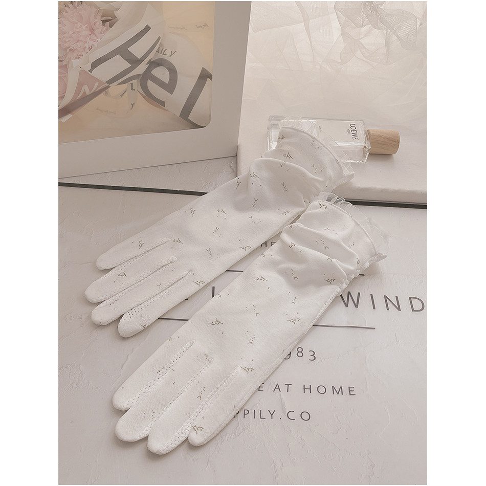 防晒手套女士薄款加长夏天防紫外线开车骑车中长棉布蕾丝防滑触屏,服饰配件/皮带/帽子/围巾,手套,淘宝优惠券,粉丝福利购,淘宝优惠卷