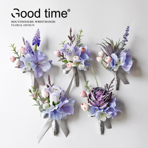 风铃绣球胸花手腕花新郎新娘襟花伴娘姐妹手花摄影结婚礼庆典开业