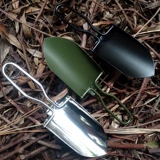 Маленькая портативная складная дорожная лопата из нержавеющей стали для рыбалки