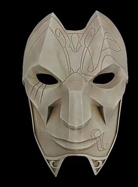 万圣节cos派对道具LOL英雄联盟手游装扮男女戏命师烬面罩树脂面具