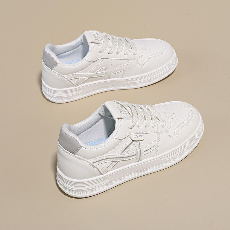 真皮平底小白鞋女2026新款春季百搭板鞋防滑软底不累脚休闲运动鞋