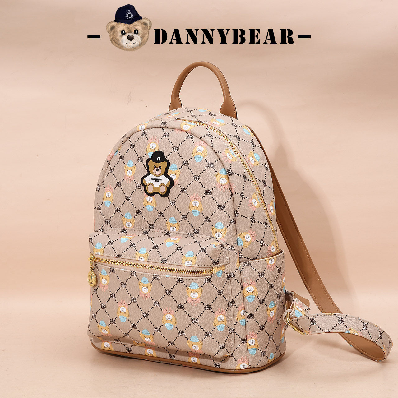 #好物体验专享#丹尼熊双肩包背包女包书包老花通勤商务时尚包包,箱包皮具/热销女包/男包,双肩背包,淘宝优惠券,粉丝福利购,淘宝优惠卷