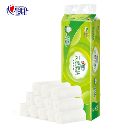 无芯卷纸4层117g立体压花家用