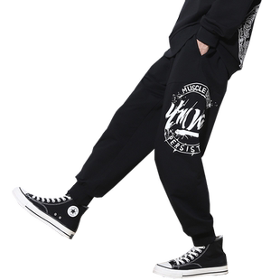 加绒冬季加肥加大男装裤子青少年男士大码休闲运动男裤卫裤潮流